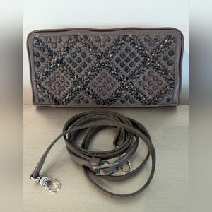 Brighton vintage handcrafted leather wallet organizer